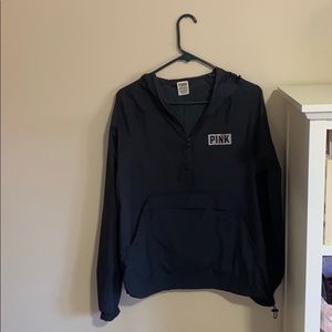 Pink gray windbreaker xs